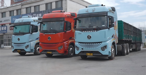 陕汽延安重卡S700节油节气大赛杀疯了，百公里满载气耗27.09kg！